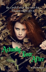 redhead woman with leaves and branches